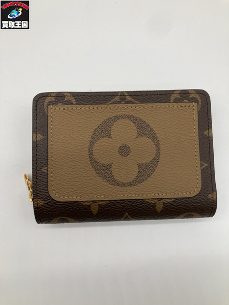 LOUIS VUITTON ルイヴィトン M81461 ポルトフォイユルー モノグラムリバース コンパクトウォレット 神戸店限定 碇マーク イニシャルあり