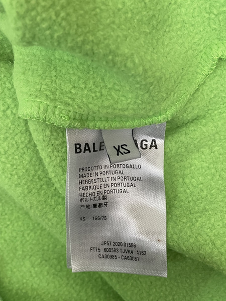 BALENCIAGA 20ss LOGO WFP プリントパーカー XS グリーン FT75 600583 TJVK4