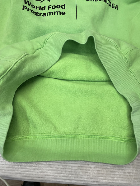 BALENCIAGA 20ss LOGO WFP プリントパーカー XS グリーン FT75 600583 TJVK4