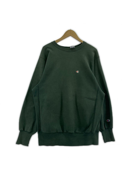 Champion 90s メキシコ製 トリコタグ リバースウィーブスウェット(XL) グリーン