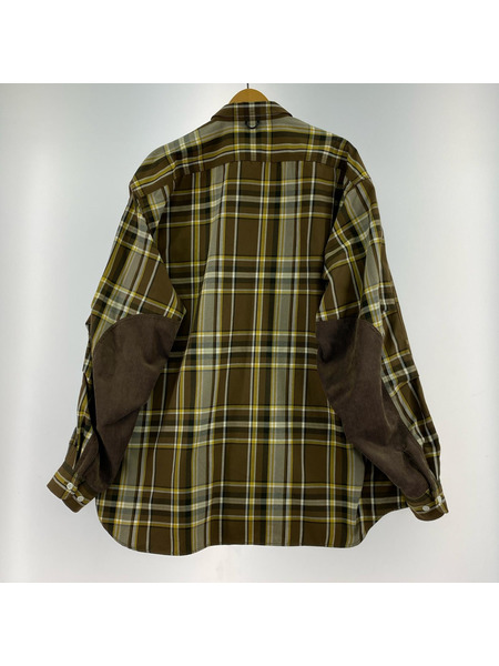 DAIWA PIER39 長袖シャツ TECH ELBOW PATCH WORK SHIRTS FLANNEL