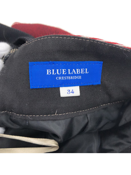 BLUE LABEL CRESTBRIDGE チェックパンツ 赤系[値下]