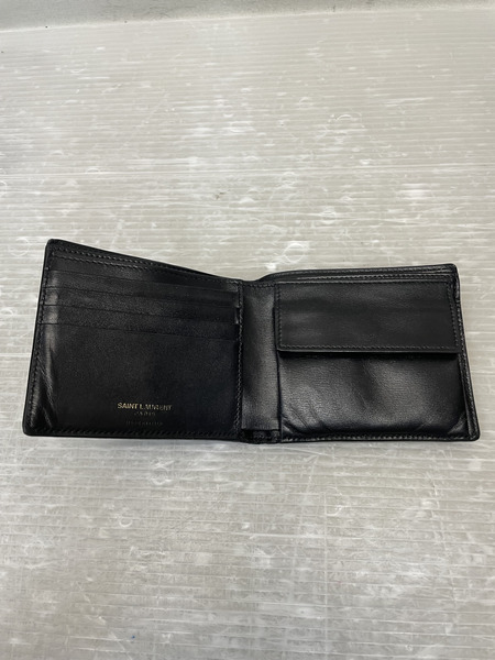 SAINT LAURENT 二つ折り財布 BLK