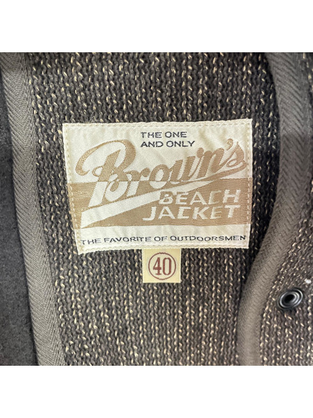 BROWNS BEACH テーラードジャケット・ブレザー FULLCOUNT社製 茶 (40)