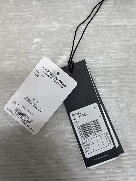 Y-3 26SS U GFX SS TEE BLACK プリントTee L ブラック