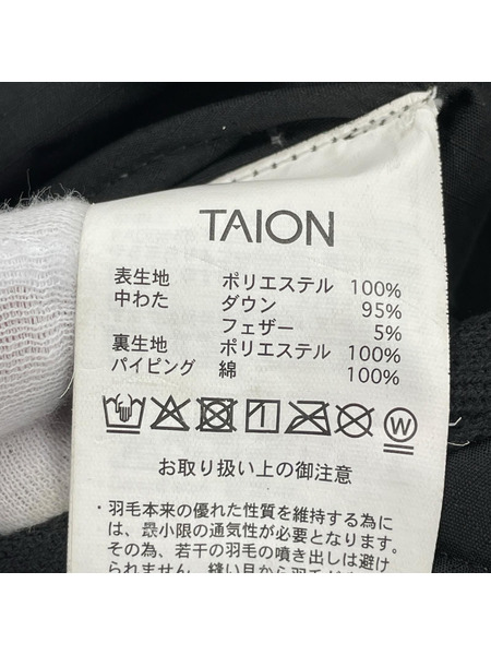 ダウンジャケット TAION ミリタリー クルーネック ダウンジャケット