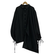 NOT CONVENTIONAL デザインオーバーシャツ ブラック N25-012-BLK