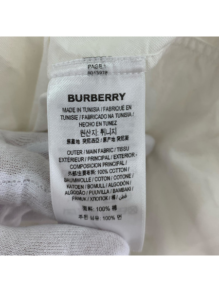BURBERRY 長袖シャツ Runway Logo Print Slim Fit Oxford shirt