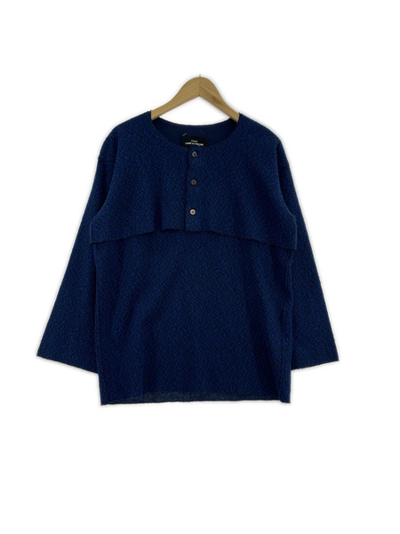 COMME des GARCONS 80s デザインレイヤードニット ブルー