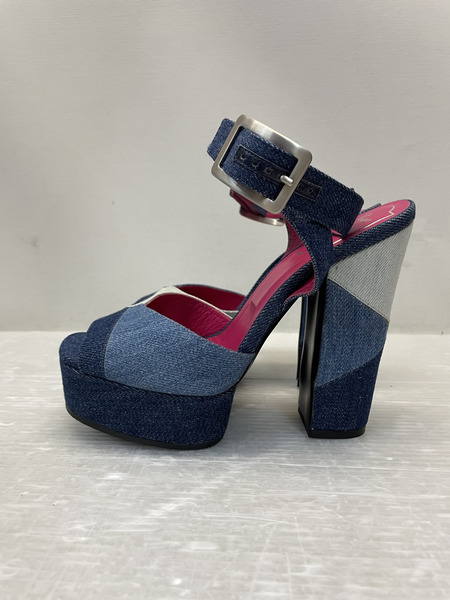 Roger Vivier デニムサンダル 36ハーフ ブルー｜商品番号