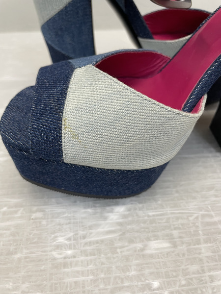 Roger Vivier デニムサンダル 36ハーフ ブルー｜商品番号
