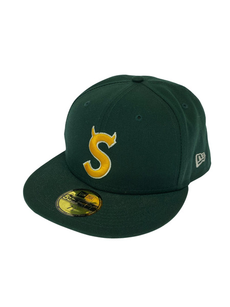 Supreme キャップ 22AW/S Logo New Era/7 5/8(60.6cm)/GRN