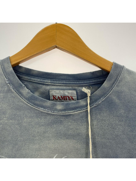 半袖Tシャツ・カットソー KAMIYA 24SS MONSTER Printed Bleach Tee