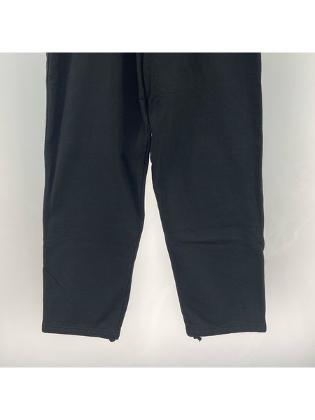 COMOLI パンツ 24SS コットン裏毛パンツ スウェット 黒 (2)