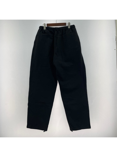 COMOLI パンツ 24SS コットン裏毛パンツ スウェット 黒 (2)