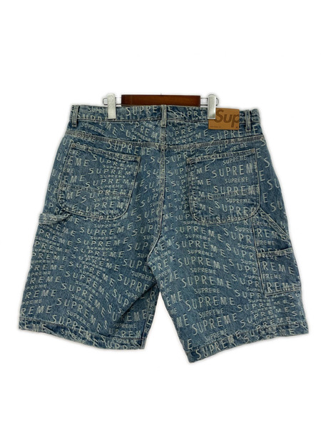 Supreme ショートパンツ Warp Jacquard Logos Denim Painter Short
