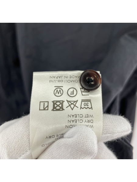 COMOLI 18SS コモリシャツ 2 ネイビー M01-02001