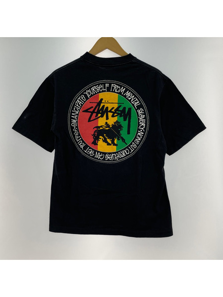 STUSSY 半袖Tシャツ・カットソー 90s 復刻 ラスターライオン S/Sカットソー(M)黒