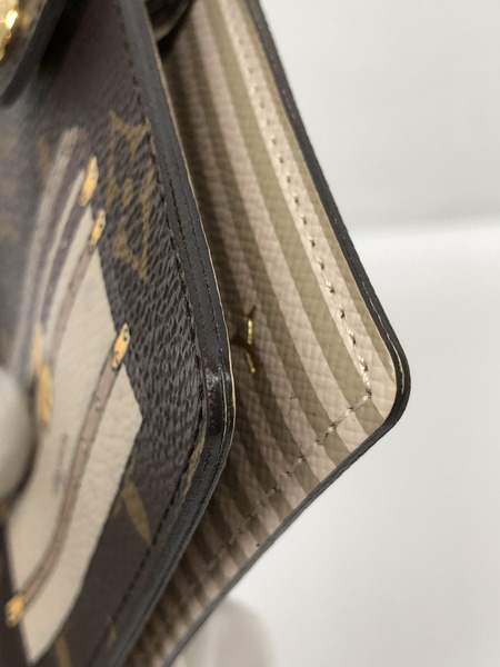 小物 LV　モノグラム　トランク　手帳カバー　R20028　ｲﾆｼｬﾙ入り