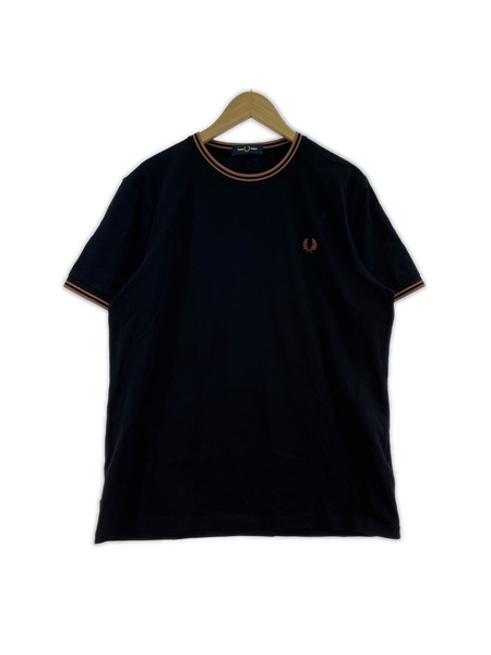 FRED PERRY 半袖Tシャツ・カットソー Twin Tipped S/S刺繍ロゴカットソー (L)