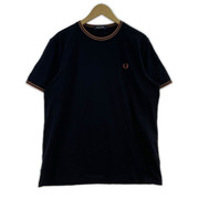 FRED PERRY 半袖Tシャツ・カットソー Twin Tipped S/S刺繍ロゴカットソー (L)