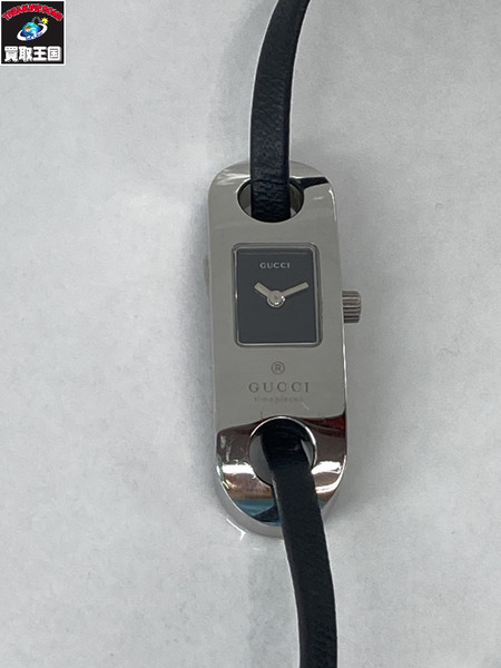 グッチ/レザーブレスウォッチ/6100L/電池交換 レディースQZ