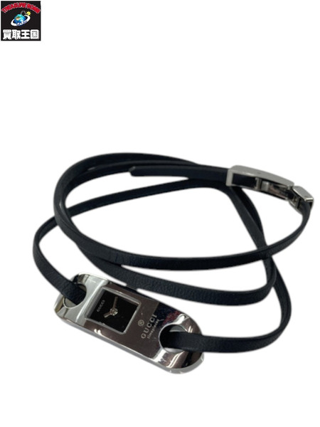 グッチ/レザーブレスウォッチ/6100L/電池交換 レディースQZ