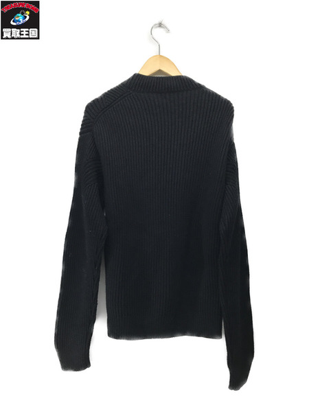 PRADA  ナイロン切替ニット 黒(50)