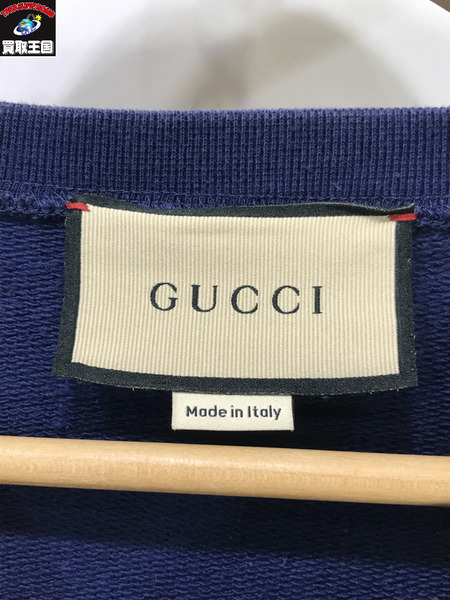 GUCCI FIRENZE 1921 SWEATSHIRT GG/グッチ/スウェット/紺/M[値下