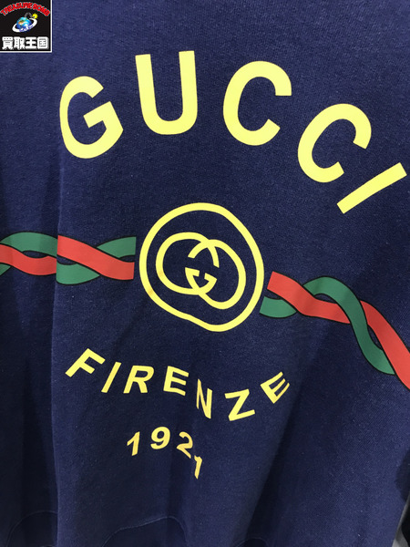 GUCCI FIRENZE 1921 SWEATSHIRT GG/グッチ/スウェット/紺/M[値下
