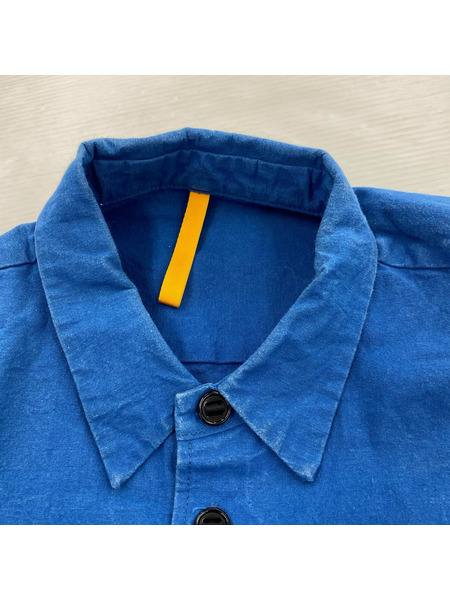 長袖シャツ MAN-TLE WaxCoating BLU S