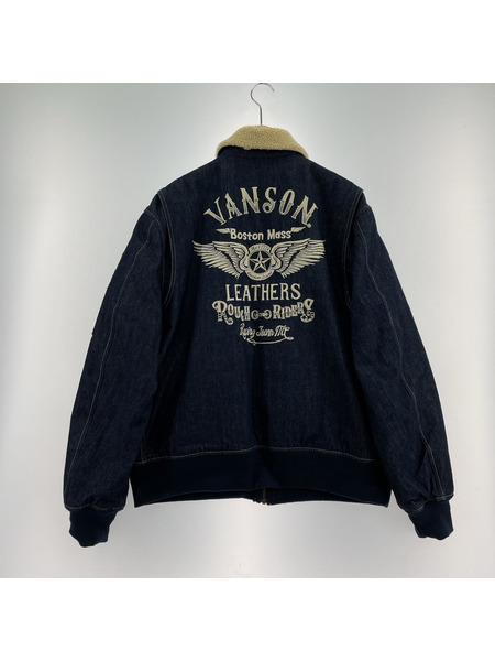 VANSON ジャケット VANSON デニム　ボアブルゾン