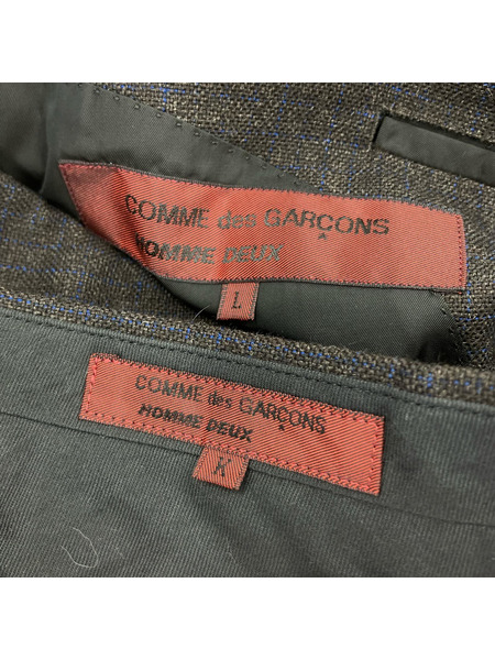 COMME des GARCONS セットアップ HOMME DEUX スーツセットアップ (L)