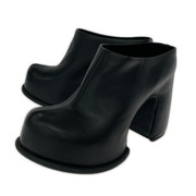 charles&keith ブーツ ピクシープラットフォームミュール ブラック 23.5