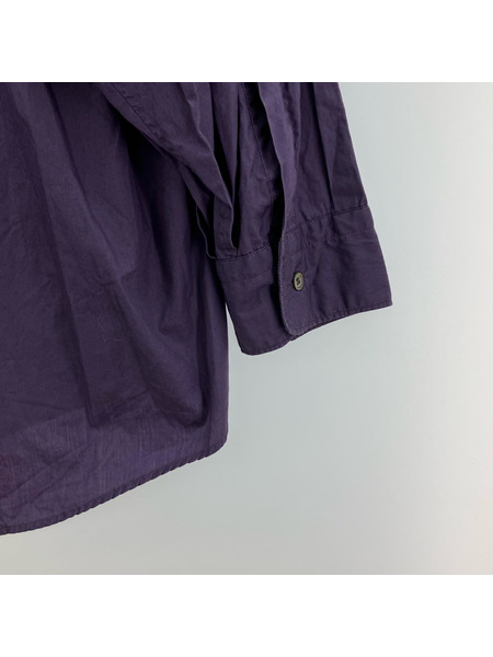 グラフペーパー バンドカラーシャツ