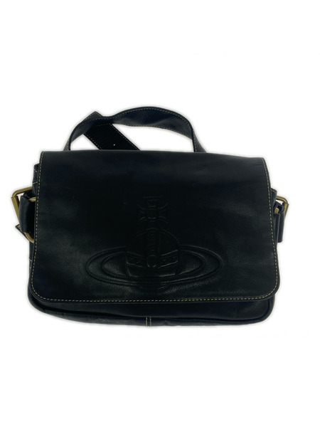 Vivienne Westwood ショルダーバッグ アコード レザー ブラック｜商品