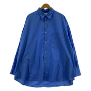 Graphpaper Broad L/S Oversized Regular Collar Shirt  0 ブルー