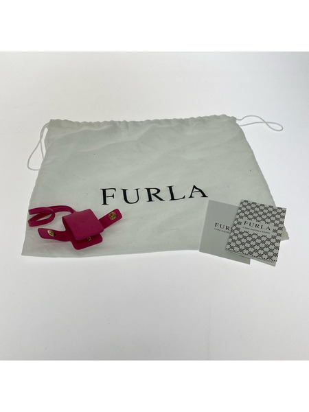FURLA ショルダーバッグ FURLA　チェーンショルダーバッグ 赤