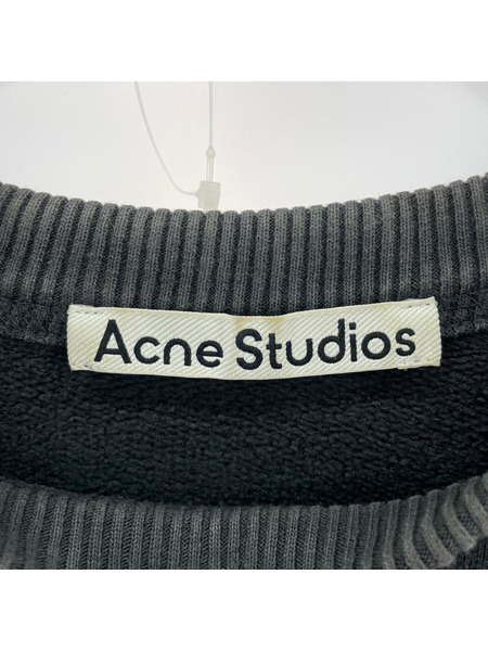 Acne Studios 21ss FIN STAMP SWEATSHIRT ロゴスウェット サイズXSブラック