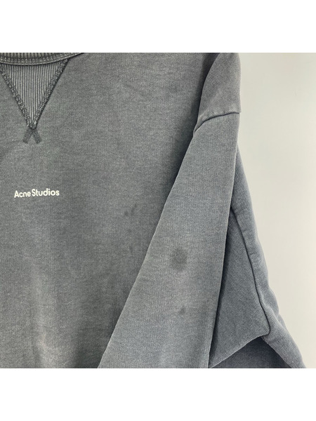 Acne Studios 21ss FIN STAMP SWEATSHIRT ロゴスウェット サイズXSブラック