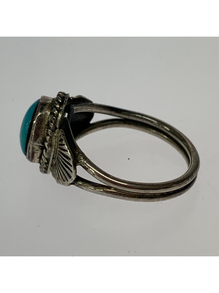 Navajo 9号 Turquoise ring/Zachary Fami/R5[値下]