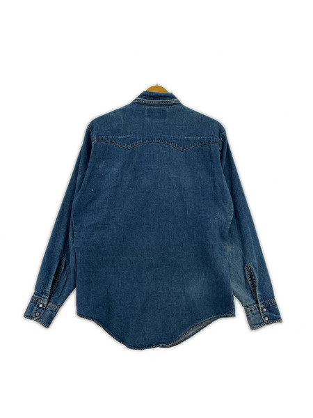 Levi's 長袖シャツ 韓国製 デニムウエスタンシャツ(M)