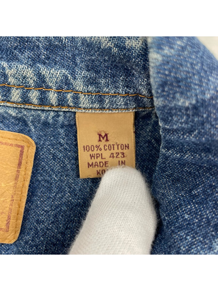 Levi's 長袖シャツ 韓国製 デニムウエスタンシャツ(M)
