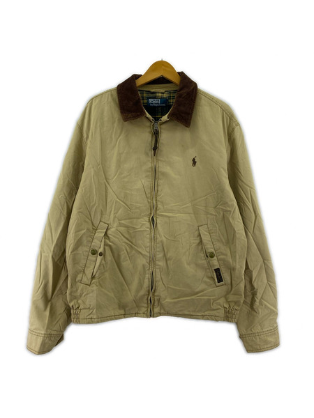 POLO RALPH LAUREN90s TALON 裏チェック 襟コーデュロイ スウィングトップ L