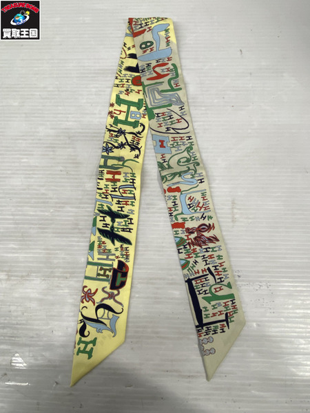 小物 ツイリー 総柄 シルク