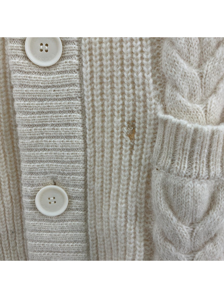 LACOSTE カーディガン アルパカ　白　（S）[値下]