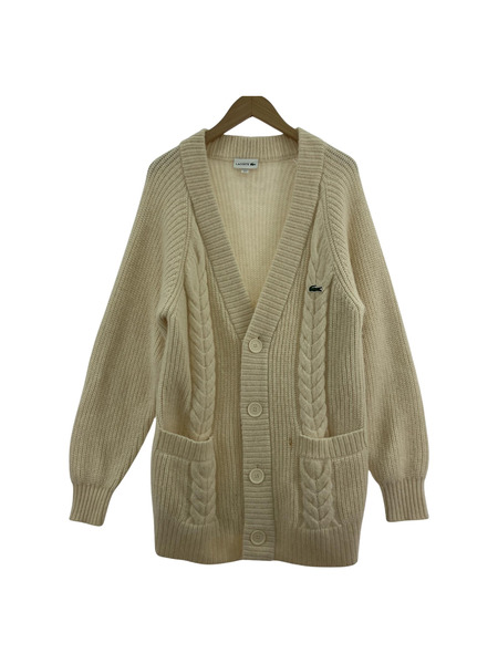 LACOSTE カーディガン アルパカ　白　（S）[値下]
