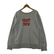 Champion 青単色タグ復刻 COAST CREW リバースウィーブ スウェット(XL) グレー