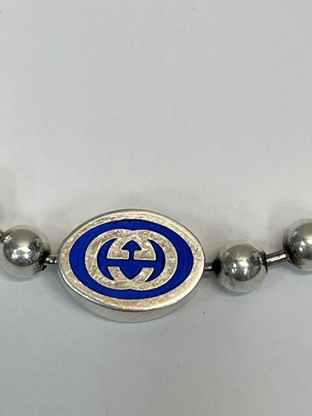 GUCCI インターロッキング ボールチェーン ブレスレット シルバー アクセサリー