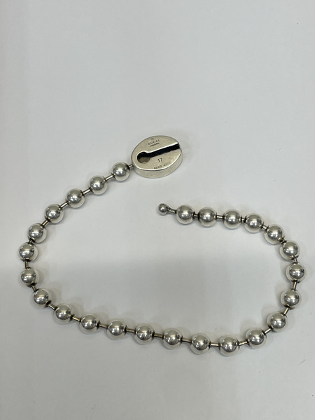 GUCCI インターロッキング ボールチェーン ブレスレット シルバー アクセサリー